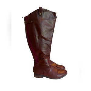 Women's Brown Leather Heeled Boots